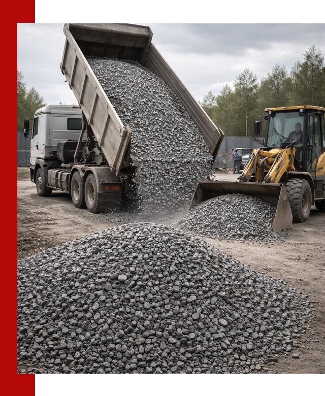 Доставка и продажа щебня гранитного в Керчи