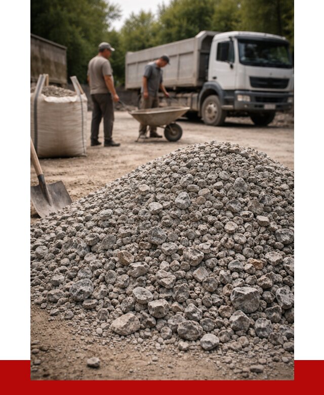 Гранитный щебень фракция 20-40 в Керчи от 3268 руб. ПРОНЕРУДКрч