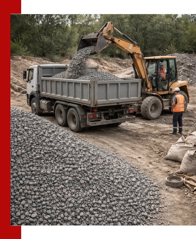 Доставка гравийного щебня в Керчи оптом и в розницу