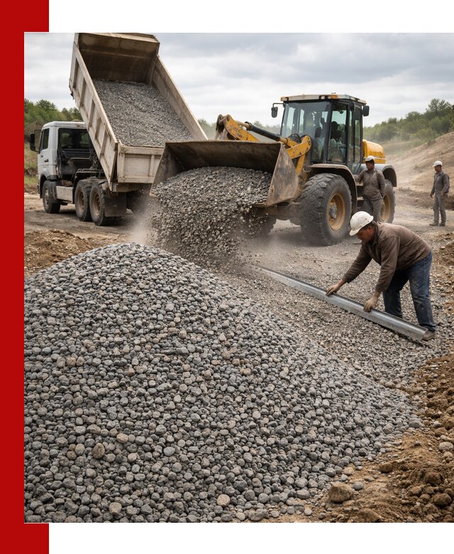Гравийный щебень фракция 5-20 с доставкой в Керчи