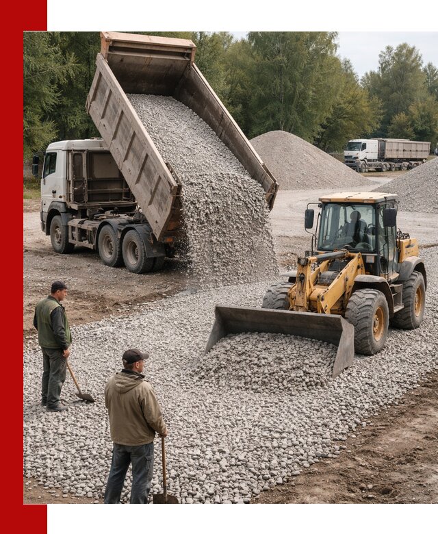 Купить гравийный щебень фракция 20-40 в Керчи с доставкой