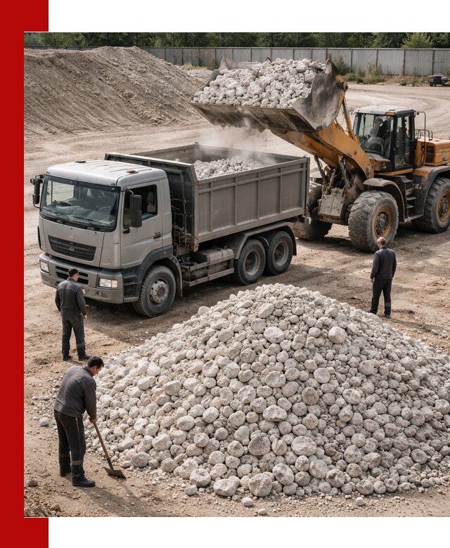 Известняковый щебень фракция 70–150 с доставкой в Керчи