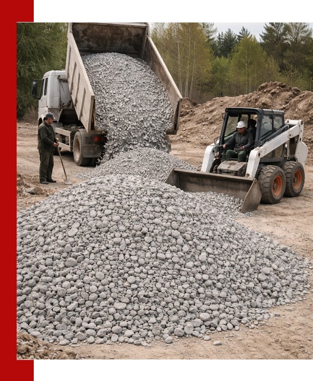 Доставка доломитового щебня в Керчи напрямую от карьера