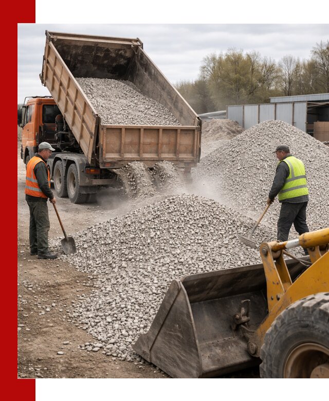 Доломитовый щебень фракции 5-20 с доставкой в Керчи