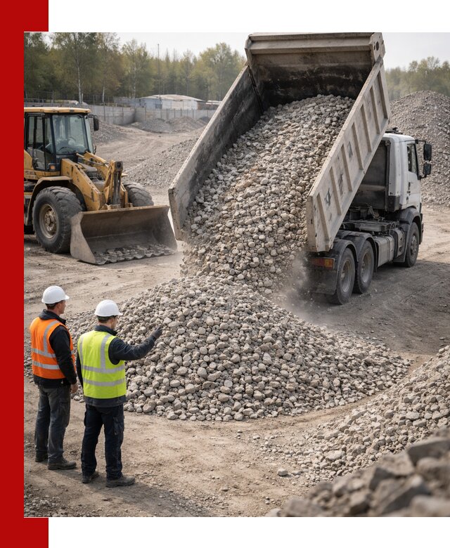 Вторичный щебень фракция 40–70 доставка в Керчи