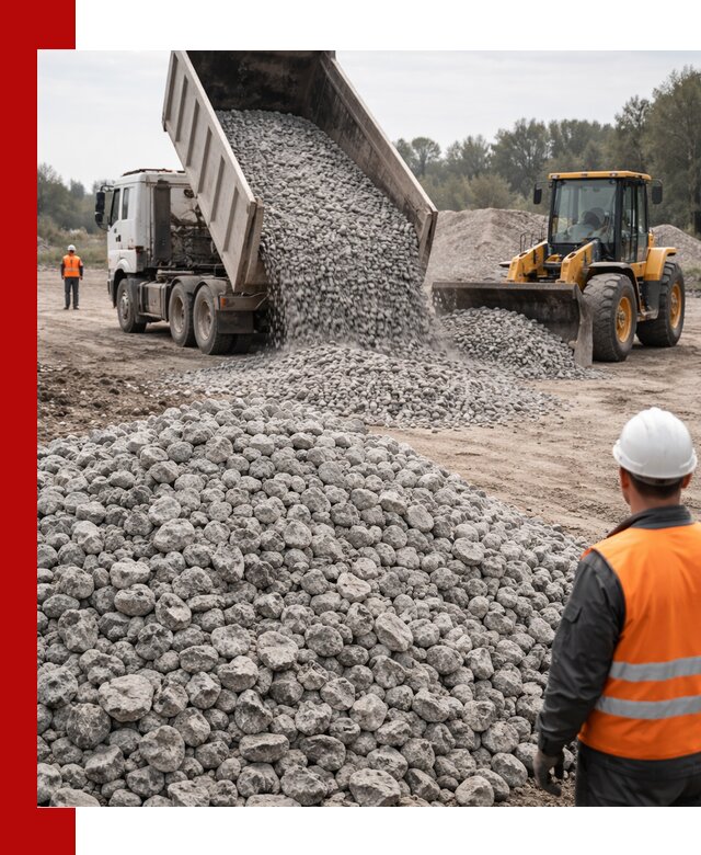 Доставка бетонного щебня фракции 20-40 в Керчи