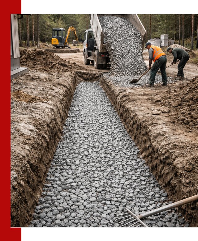 Щебень для дренажа с доставкой в Керчи высокого качества