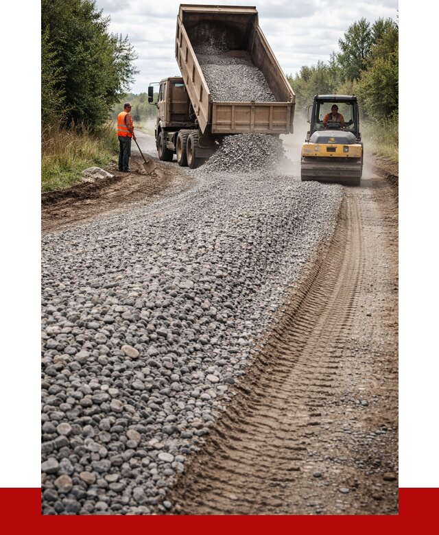 Щебень для отсыпки дороги в Керчи от 2757 р. ПРОНЕРУДКрч