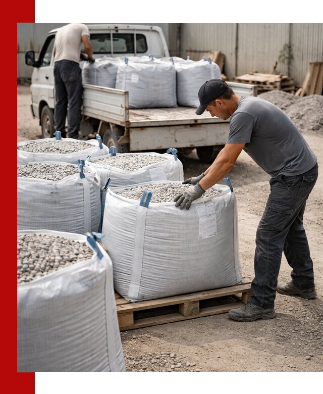 Доставка щебня в мешках по выгодным ценам в Керчи