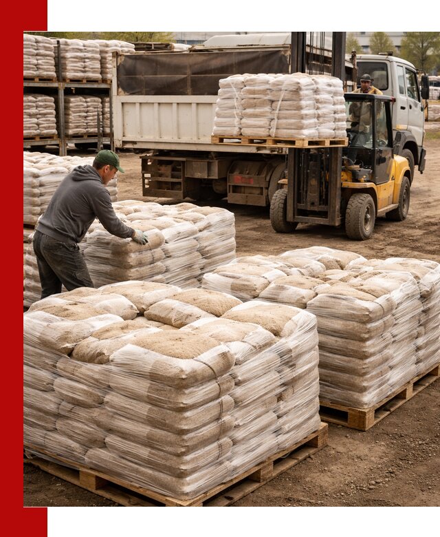 Карьерный песок в мешках с доставкой в Керчи