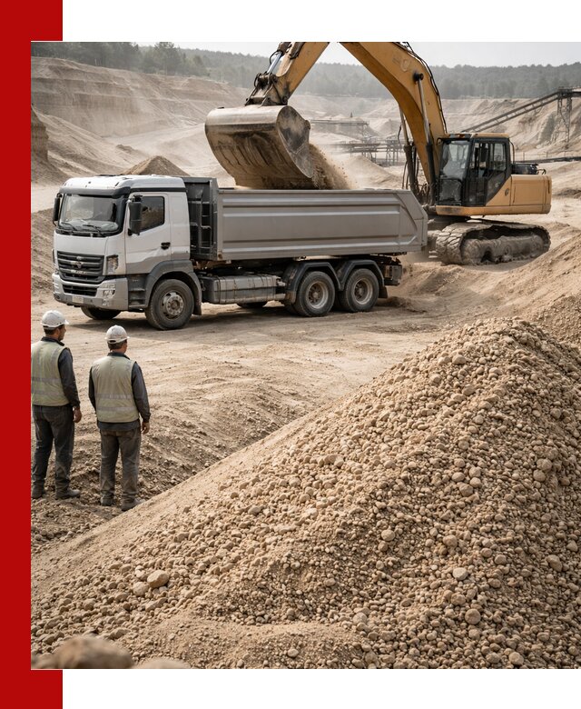 Карьерный крупнозернистый песок с доставкой в Керчи