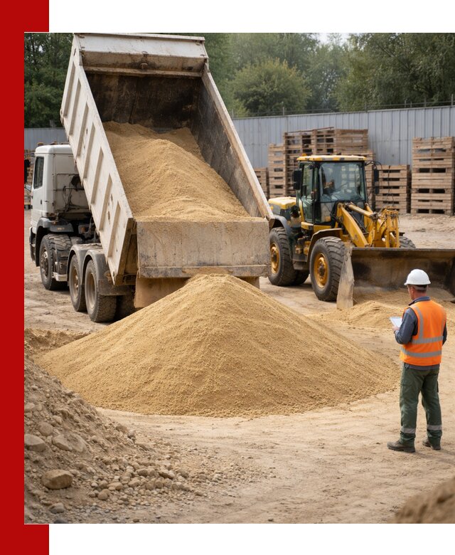 Доставка карьерного мелкозернистого песка в Керчи