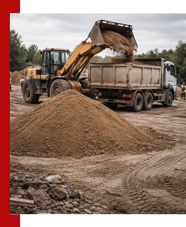 Доставка речного песка навалом в Керчи быстро и выгодно