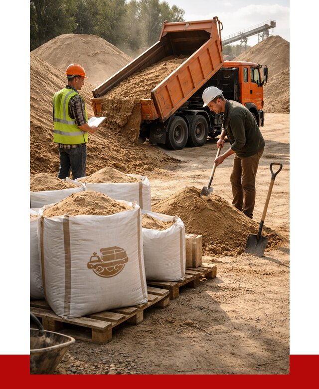 Строительный песок в Керчи от 2247 р. с доставкой, ПРОНЕРУДКрч