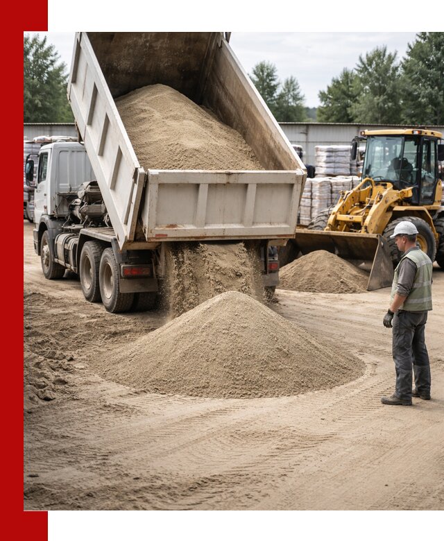 Поставка и доставка песка для бетона в Керчи