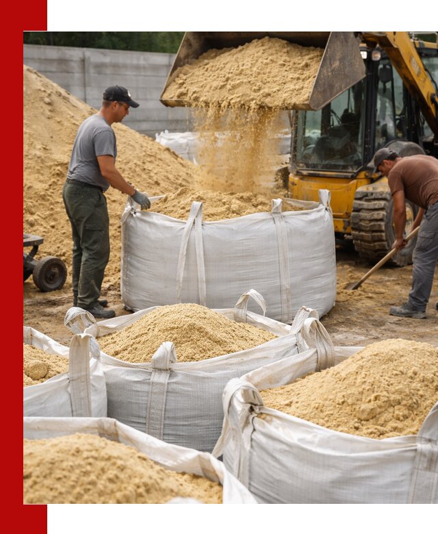 Поставка качественного песка для кладки в Керчи
