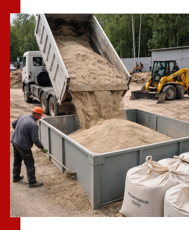 Кварцевый песок для фильтра в Керчи — доставка и качество