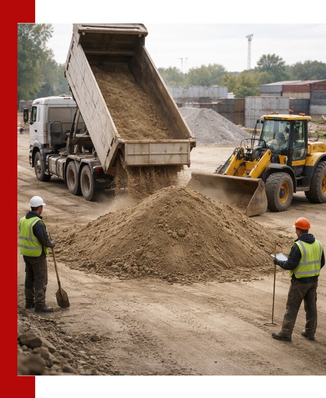 Доставка и продажа пескогрунта оптом и в розницу в Керчи