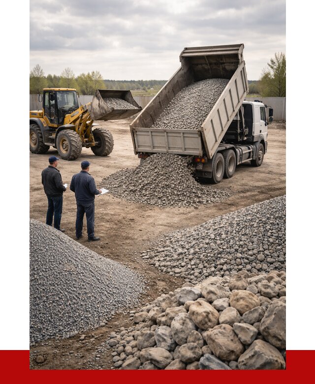 Гравий и камень с доставкой в Керчи от 4289 р. - ПРОНЕРУДКрч