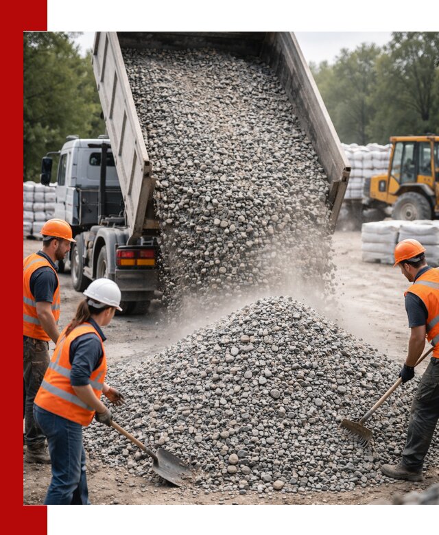 Доставка гравия и камня в Керчи оптом и в розницу