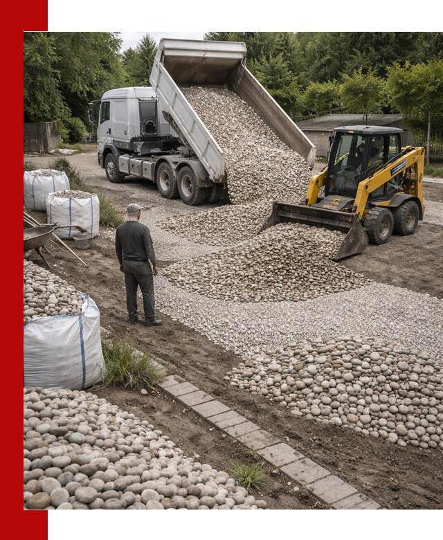 Доставка морской гальки оптом и в розницу в Керчи