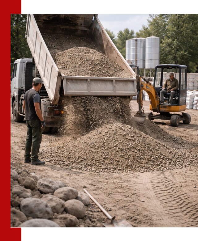 Доставка ПГС С3 в Керчи самосвалами и миксерами
