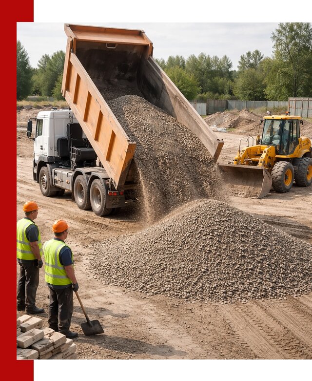Доставка щебёночно-песчаной смеси ЩПС С7 в Керчи