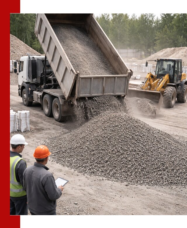 Доставка и продажа гранитного отсева 0-10 в Керчи