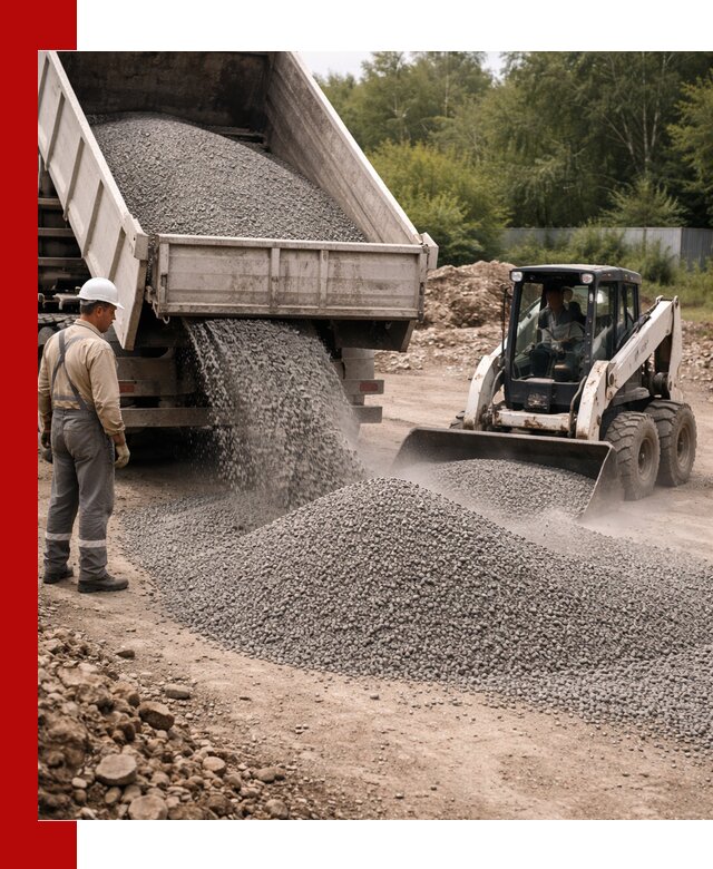 Доставка гравийного отсева 0-5 в Керчи оптом и в розницу