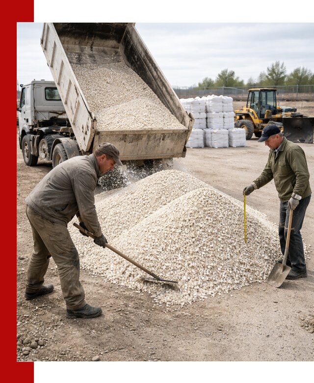 Мраморная крошка с доставкой и разгрузкой в Керчи