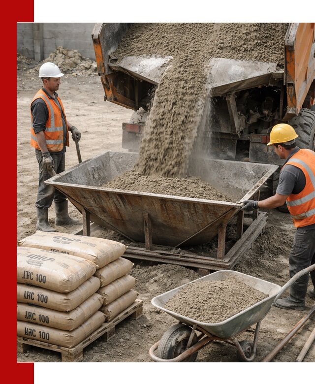 Доставка цементно-песчаной смеси М100 в Керчи