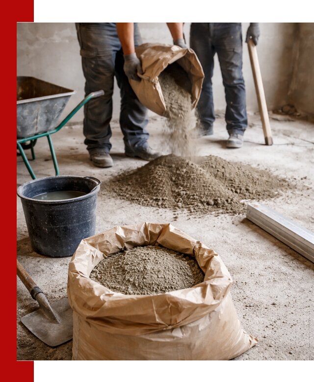 Доставка сухой смеси для стяжки в Керчи