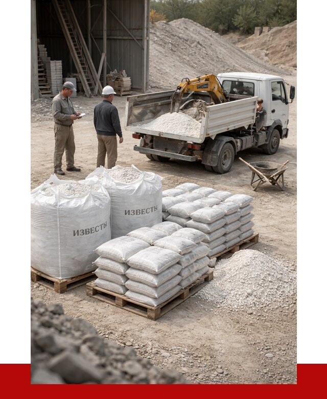 Известь строительная в Керчи с доставкой от 4289 р. | ПРОНЕРУДКрч
