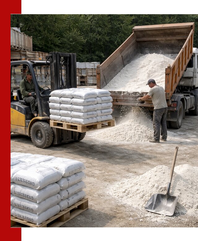 Доставка строительной извести оптом и в розницу в Керчи
