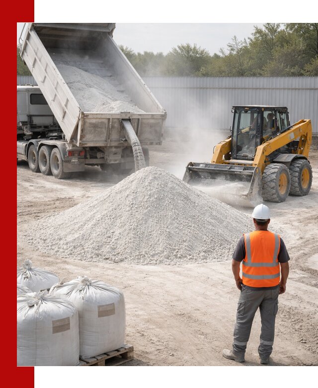 Доставка и продажа известняковой муки в Керчи