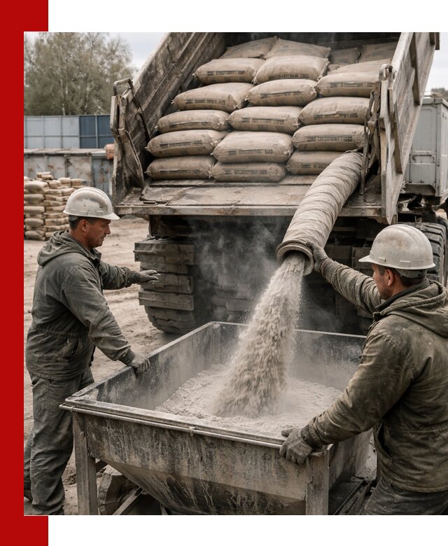 Доставка цемента М400 в Керчи оптом и в розницу