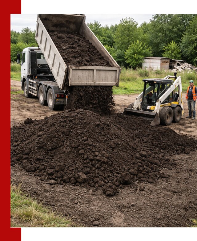 Поставка плодородной земли с доставкой самосвалом в Керчи