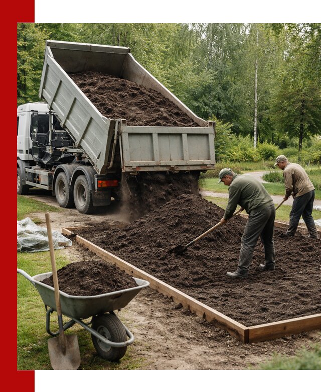 Доставка грунта для озеленения и благоустройства в Керчи