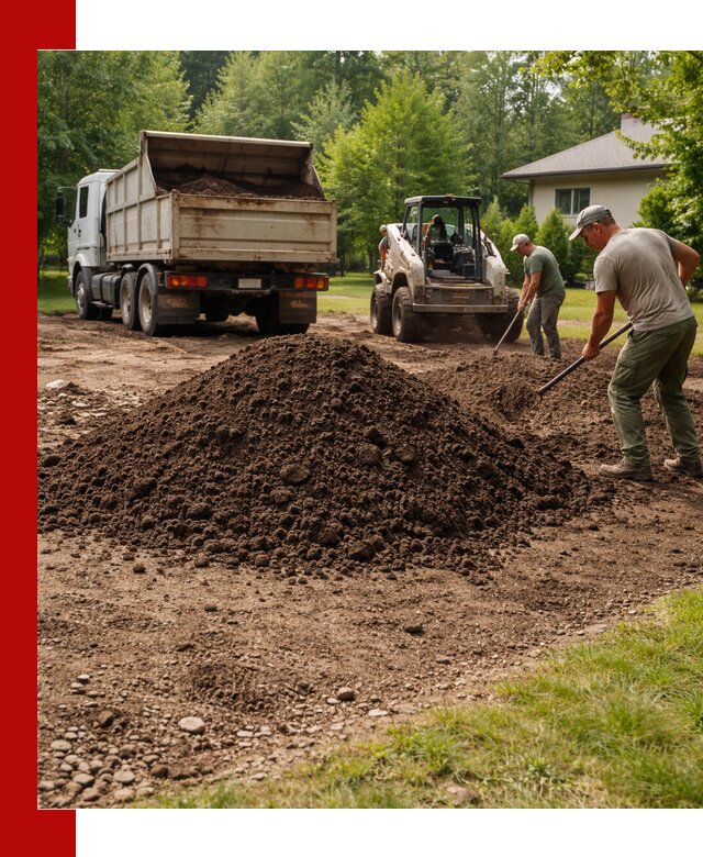 Доставка и укладка грунта для газона в Керчи