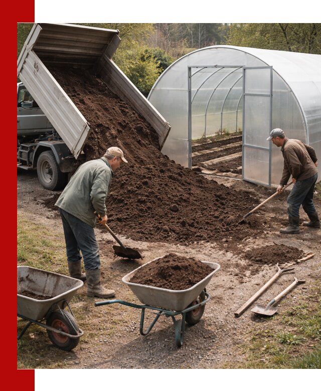 Грунт для теплицы с доставкой в Керчи — плодородный субстрат под растения