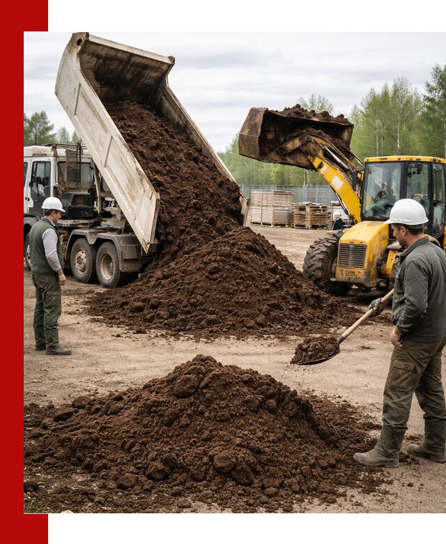 Доставка торфа оптом и в мешках в Керчи