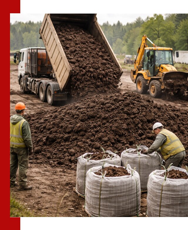 Доставка нейтрального торфа в Керчи оптом и в розницу
