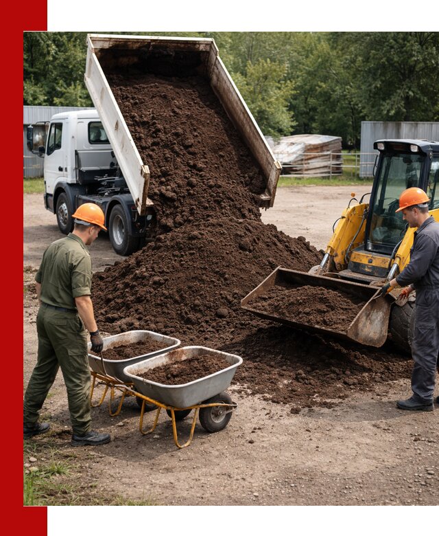 Доставка торфо-земляной смеси в Керчи для огорода и ландшафта