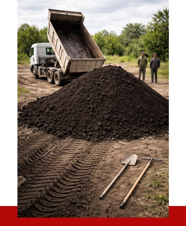 Купить чернозем навалом в Керчи от 1225 р. за куб | ПРОНЕРУДКрч