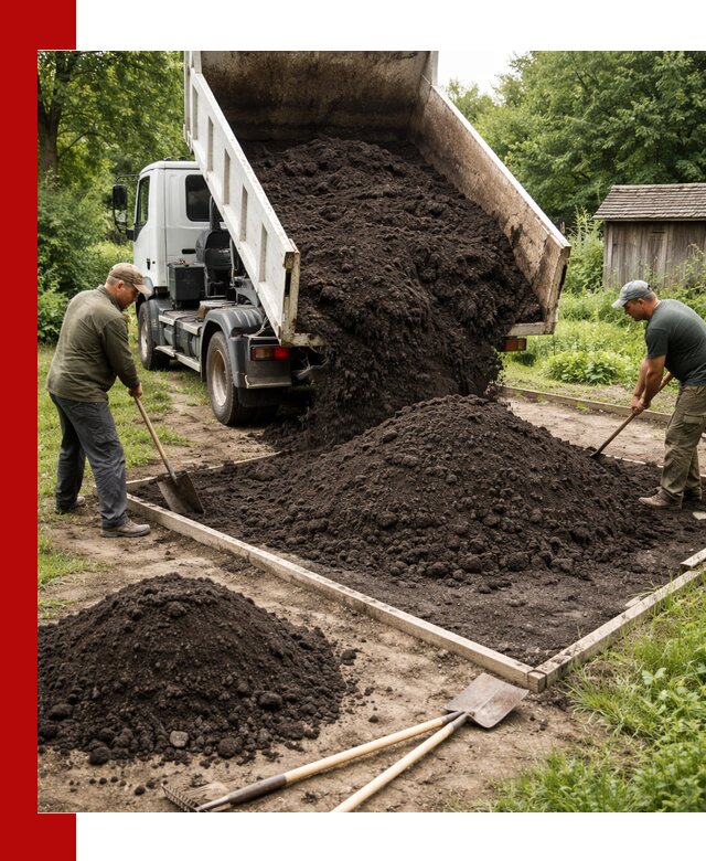 Купить чистый чернозем для огорода с доставкой в Керчи