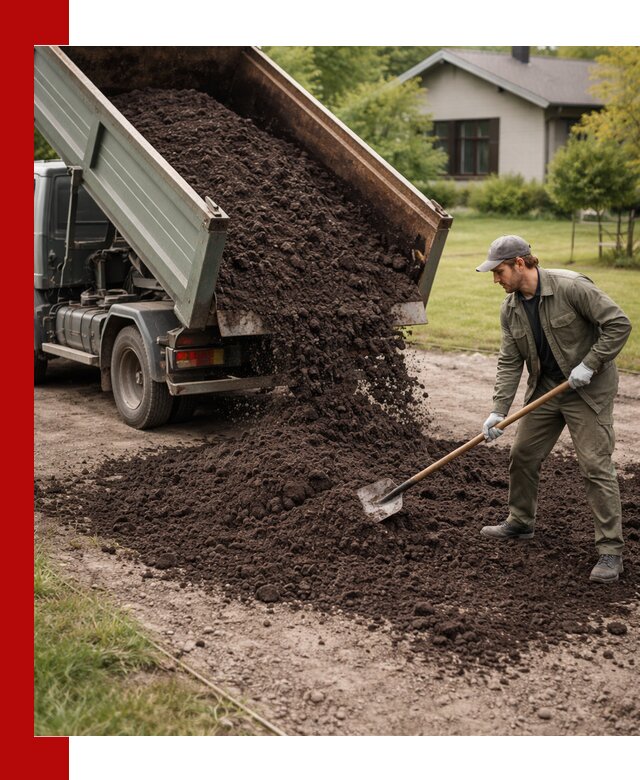 Чернозем для газона с доставкой в Керчи быстро и качественно