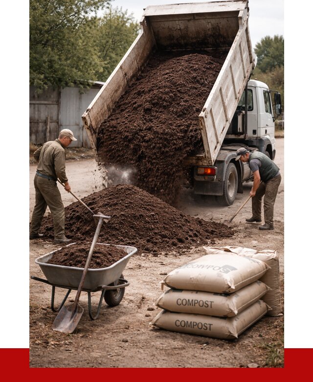 Купить компост в Керчи от 4289 р. за куб с доставкой | ПРОНЕРУДКрч