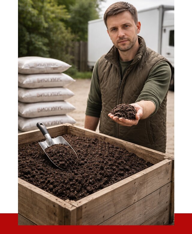 Купить биогумус в Керчи с доставкой от 8680 р. за куб | ПРОНЕРУДКрч