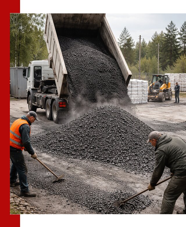 Доставка и продажа асфальтного гранулята в Керчи