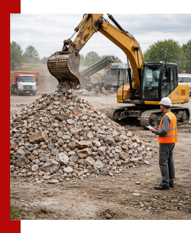 Доставка и вывоз строительного боя в Керчи